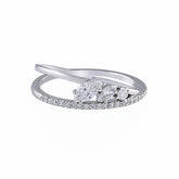 0.40 CT Marquise Bypass Diamond Ring