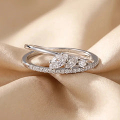 0.40 CT Marquise Bypass Diamond Ring Jama Jewels