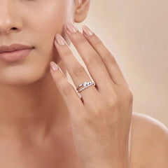 0.40 CT Marquise Bypass Diamond Ring Jama Jewels