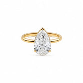 2.70 CT Pear Hidden Halo Solitaire