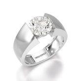 3 CT Round Cut Lab Diamond Men's Ring Jama Jewels