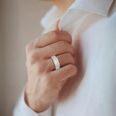 3 CT Princess Cut Lab Diamond Men's Ring