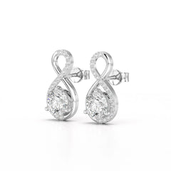 2.2 CT Lab Diamond Round Cut Earrings