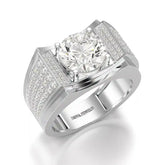 4 CT Round Cut Lab Diamond Men's Ring Jama Jewels