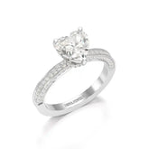 2.53CT Heart Cut Lab Diamond Ring Jama Jewels