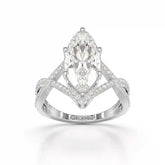 3.5 CT Marquise Cut Lab Diamond Ring Jama Jewels