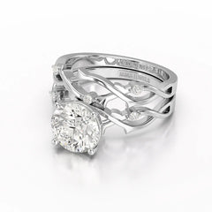 1.08 CT Round Shape Lab Diamond Ring Jama Jewels