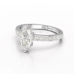 1.48 CT Marquise Shape Lab Diamond Ring Jama Jewels
