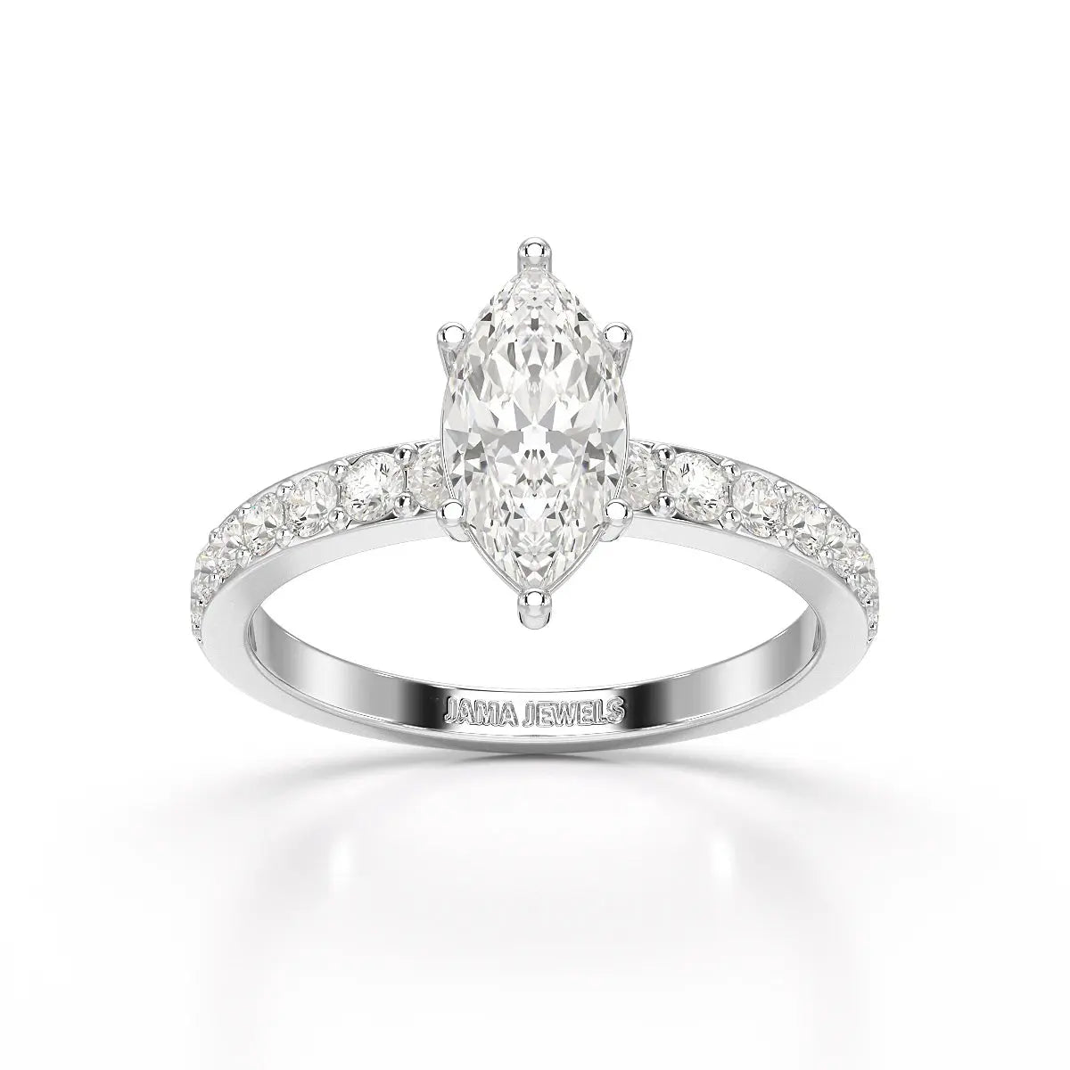 1.48 CT Marquise Shape Lab Diamond Ring Jama Jewels