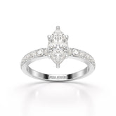 1.48 CT Marquise Shape Lab Diamond Ring