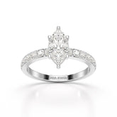 1.48 CT Marquise Shape Lab Diamond Ring Jama Jewels