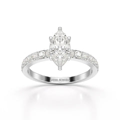 1.48 CT Marquise Shape Lab Diamond Ring Jama Jewels