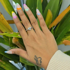 خاتم ألماس مخبري بقطع على شكل قلب بوزن 2.10 قيراط (جاهز للتسليم)