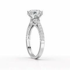 2.6 CT Round Cut Lab Diamond Ring Jama Jewels