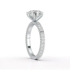 3.15 CT Round Cut Lab Diamond Ring Jama Jewels
