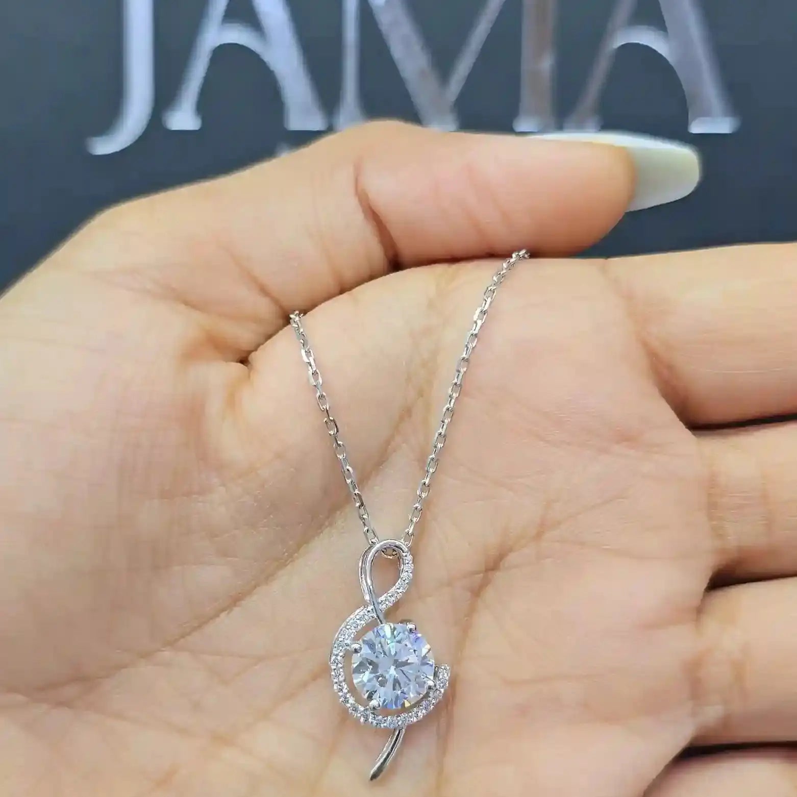 2.26 CT Lab Grown Diamond Chain Pendant (Ready for Delivery) Jama Jewels