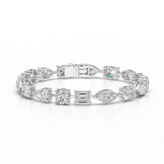 17.66 CT Multiple Shape Lab Diamond Bracelet Jama Jewels