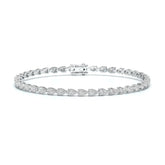 3.90 CT Pear Cut Diamond Tennis Bracelet Jama Jewels