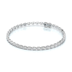 3.90 CT Pear Cut Diamond Tennis Bracelet Jama Jewels