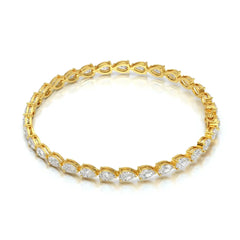 7.25 CT Pear Cut Diamond Tennis Bracelet Jama Jewels