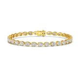 7.25 CT Pear Cut Diamond Tennis Bracelet Jama Jewels