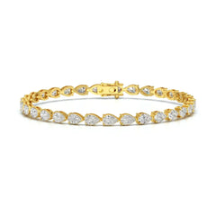 7.25 CT Pear Cut Diamond Tennis Bracelet Jama Jewels