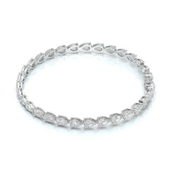 7.25 CT Pear Cut Diamond Tennis Bracelet Jama Jewels