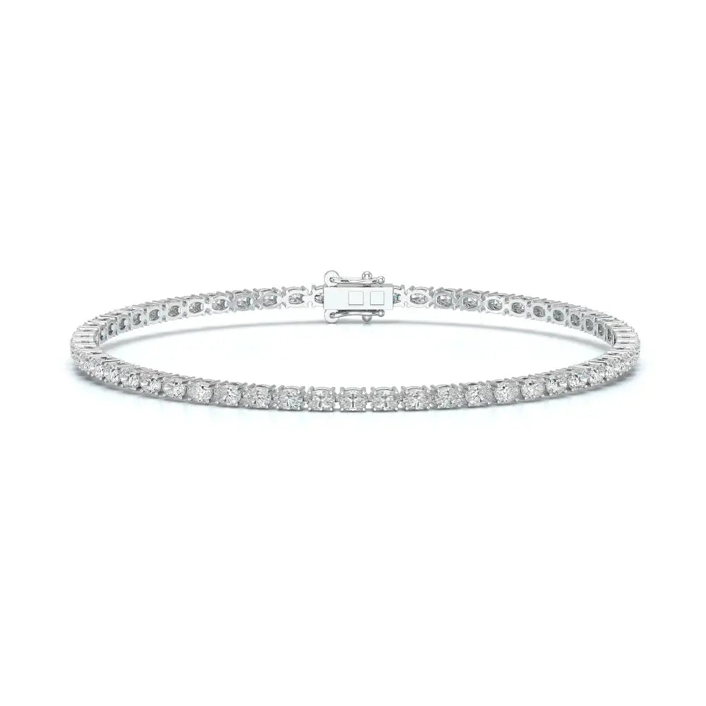 3.85 CT Oval Cut Diamond Tennis Bracelet Jama Jewels