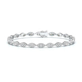 7.35 CT Marquise Cut Diamond Tennis Bracelet Jama Jewels