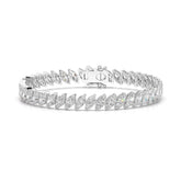 12.60 CT Marquise Cut Diamond Bezel Tennis Bracelet Jama Jewels