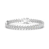 12.60 CT Marquise Cut Diamond Bezel Tennis Bracelet Jama Jewels