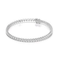 4.40 CT Pear Cut Diamond Bezel Tennis Bracelet Jama Jewels