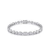 2.90 CT Multi Shape Bezel Diamond Tennis Bracelet