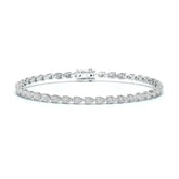 5.10 CT Pear Cut Diamond Tennis Bracelet Jama Jewels