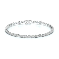 5.10 CT Pear Cut Diamond Tennis Bracelet Jama Jewels
