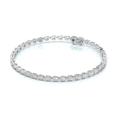 5.10 CT Pear Cut Diamond Tennis Bracelet Jama Jewels