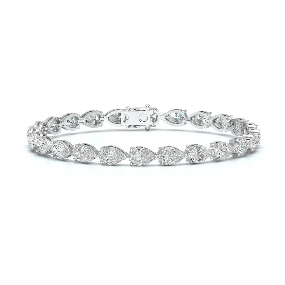 10 CT Pear Cut Diamond Tennis Bracelet Jama Jewels