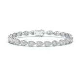 10 CT Pear Cut Diamond Tennis Bracelet Jama Jewels