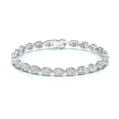 10 CT Pear Cut Diamond Tennis Bracelet Jama Jewels