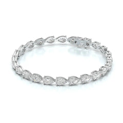 10 CT Pear Cut Diamond Tennis Bracelet Jama Jewels