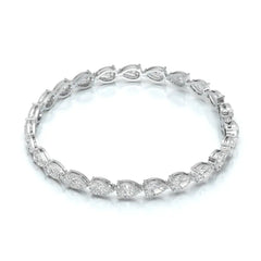 10 CT Pear Cut Diamond Tennis Bracelet Jama Jewels