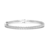 5 CT Marquise Cut Diamond Bezel Tennis Bracelet Jama Jewels