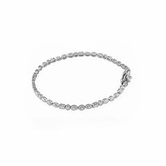 2.90 CT Multi Shape Bezel Diamond Tennis Bracelet