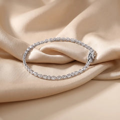2.90 CT Multi Shape Bezel Diamond Tennis Bracelet