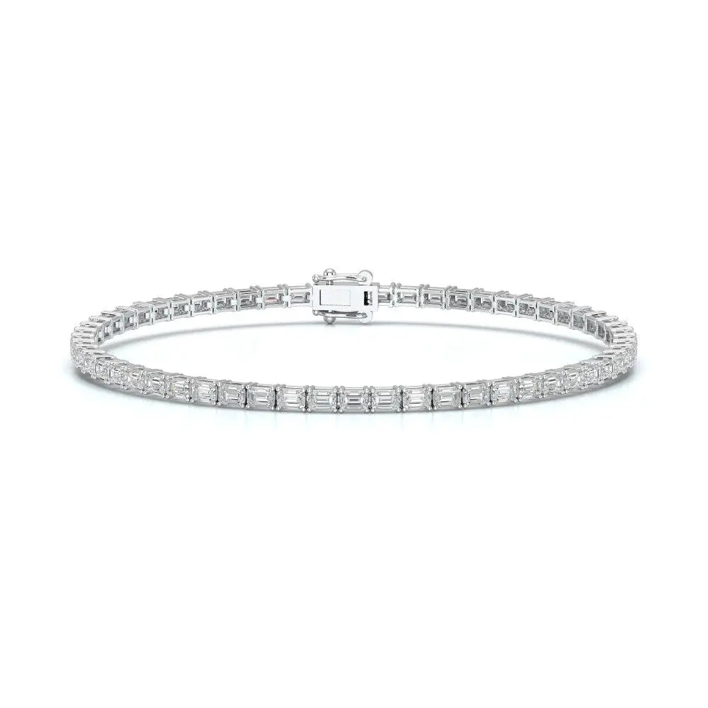 5.10 CT Emerald Cut Diamond Tennis Bracelet Jama Jewels