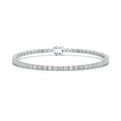 5.10 CT Emerald Cut Diamond Tennis Bracelet Jama Jewels