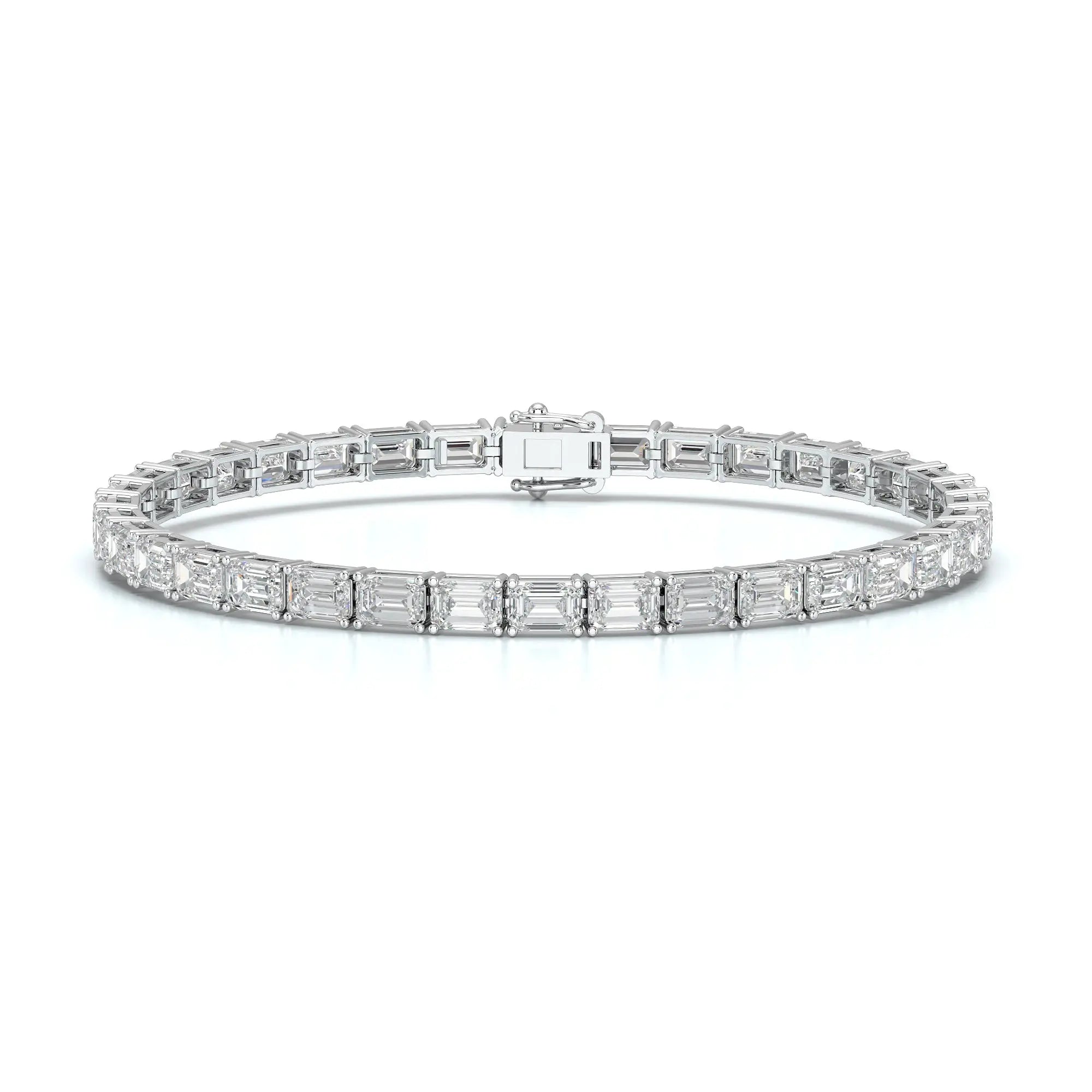 10.25 CT Emerald Cut Diamond Tennis Bracelet Jama Jewels