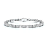 10.25 CT Emerald Cut Diamond Tennis Bracelet Jama Jewels