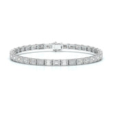 10.25 CT Emerald Cut Diamond Tennis Bracelet Jama Jewels
