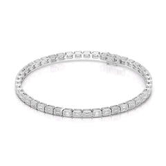 4.50 CT Bezel Emerald Cut Diamond Tennis Bracelet Jama Jewels